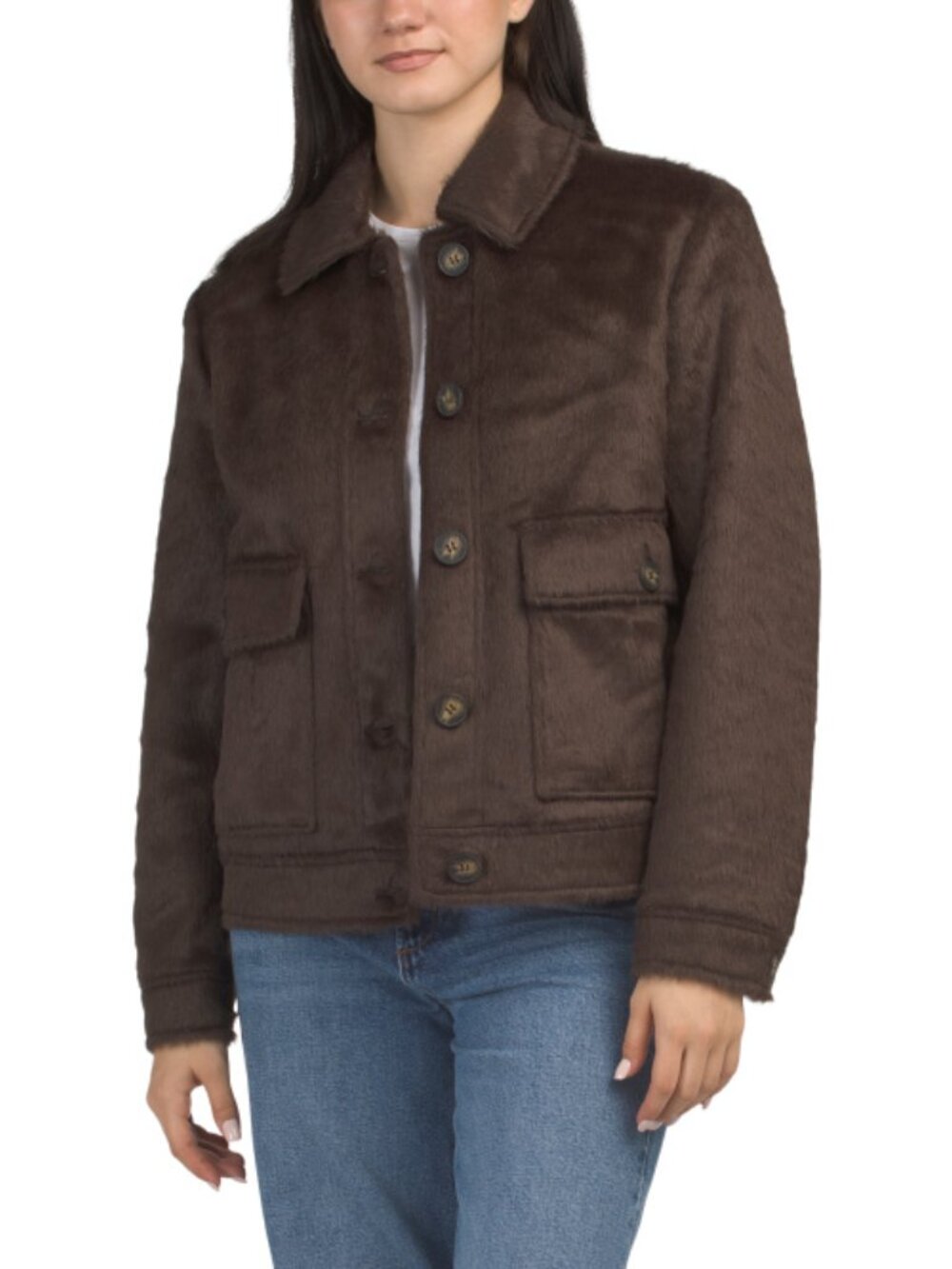 BERNARDO Faux Fur Jacket - Picture 1 of 3